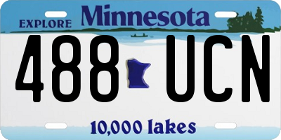 MN license plate 488UCN