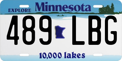 MN license plate 489LBG