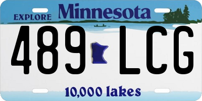 MN license plate 489LCG