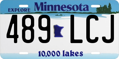 MN license plate 489LCJ