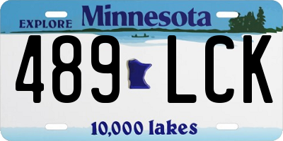 MN license plate 489LCK