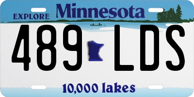 MN license plate 489LDS