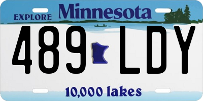 MN license plate 489LDY