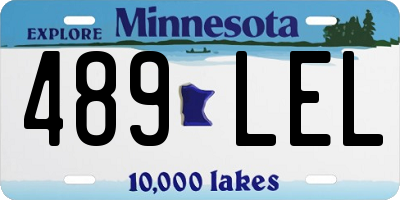 MN license plate 489LEL