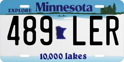 MN license plate 489LER