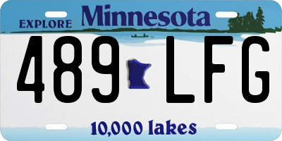 MN license plate 489LFG