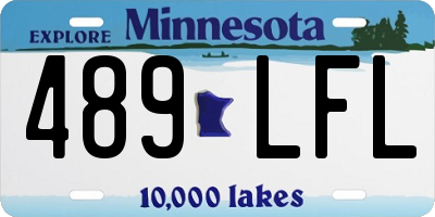 MN license plate 489LFL