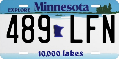 MN license plate 489LFN