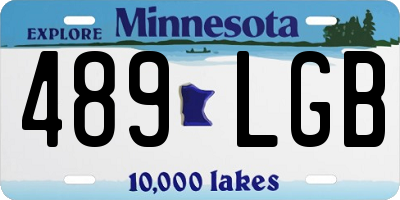 MN license plate 489LGB