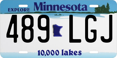 MN license plate 489LGJ