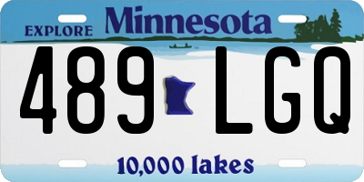 MN license plate 489LGQ