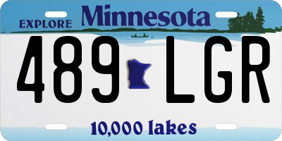 MN license plate 489LGR