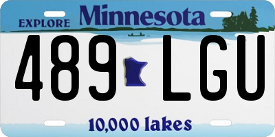 MN license plate 489LGU