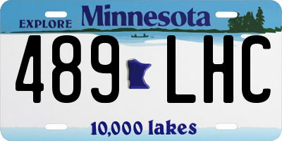 MN license plate 489LHC