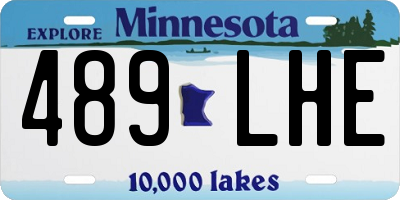 MN license plate 489LHE