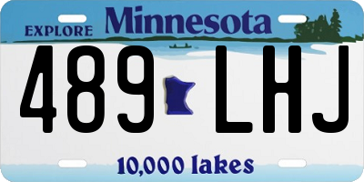MN license plate 489LHJ