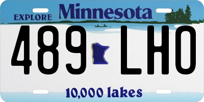 MN license plate 489LHO