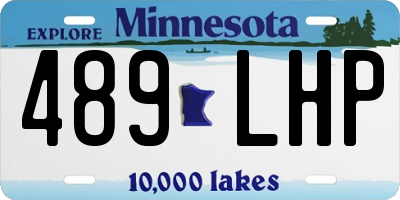 MN license plate 489LHP