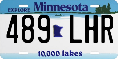 MN license plate 489LHR