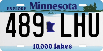 MN license plate 489LHU