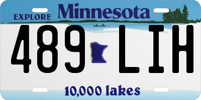 MN license plate 489LIH