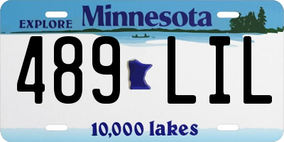 MN license plate 489LIL