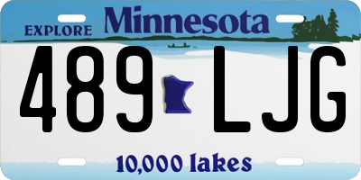 MN license plate 489LJG