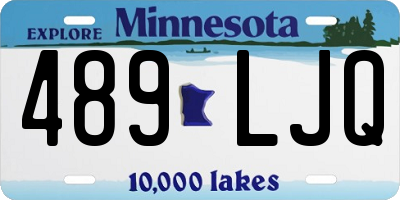 MN license plate 489LJQ