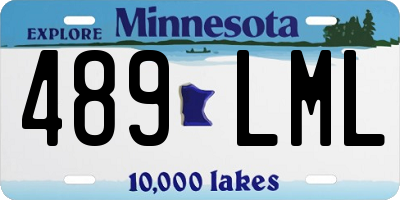 MN license plate 489LML