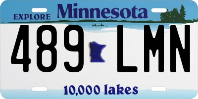 MN license plate 489LMN