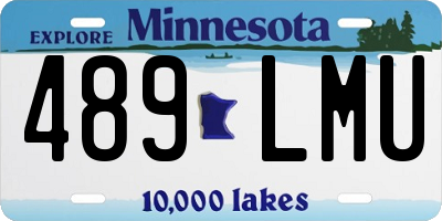 MN license plate 489LMU