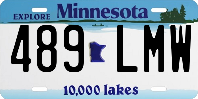 MN license plate 489LMW