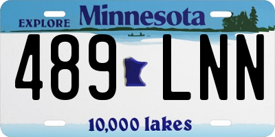 MN license plate 489LNN