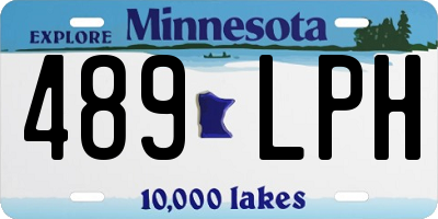 MN license plate 489LPH