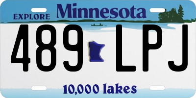 MN license plate 489LPJ