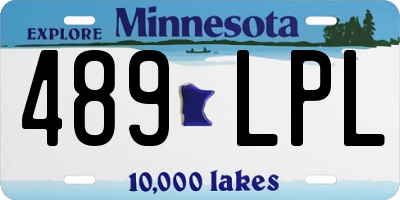 MN license plate 489LPL