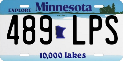 MN license plate 489LPS