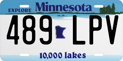 MN license plate 489LPV