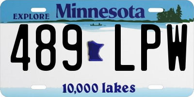 MN license plate 489LPW