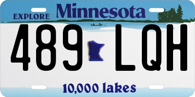 MN license plate 489LQH