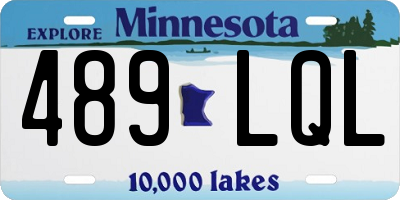 MN license plate 489LQL