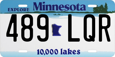 MN license plate 489LQR