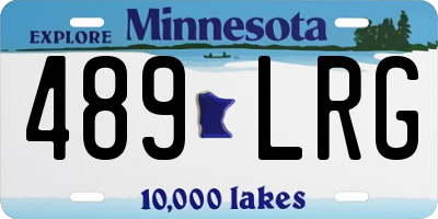 MN license plate 489LRG