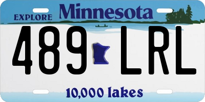 MN license plate 489LRL