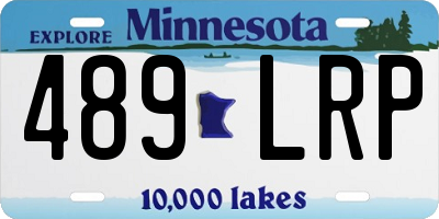 MN license plate 489LRP