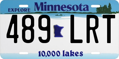 MN license plate 489LRT