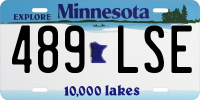 MN license plate 489LSE