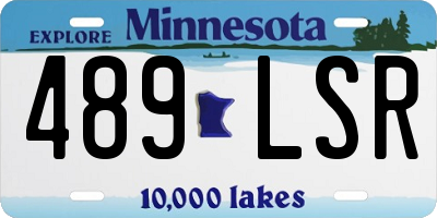 MN license plate 489LSR