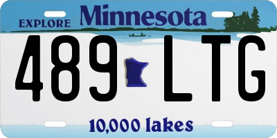 MN license plate 489LTG