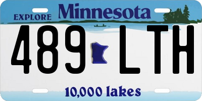 MN license plate 489LTH